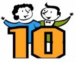 Top Ten Logo with a man and woman