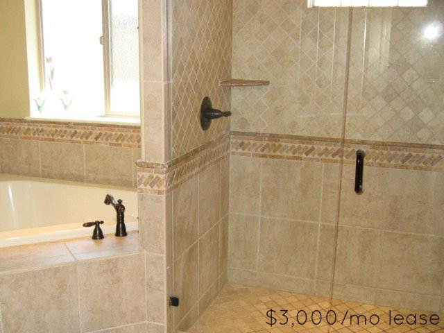 Luxury master five piece bathroom